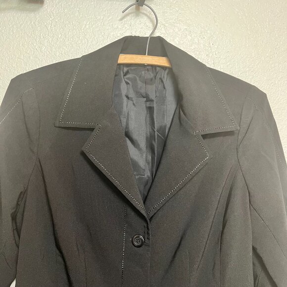 Johnny Was Black Duster Jacket Trench Coat Women Size S - Picture 4 of 15